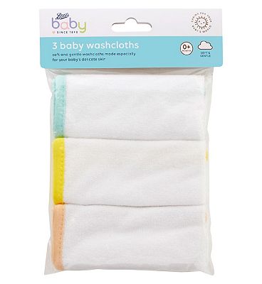 Boots Baby 3 washcloths Boots