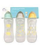 Boots Baby Standard Neck Bottle 260ml 3 Pack - Patterned