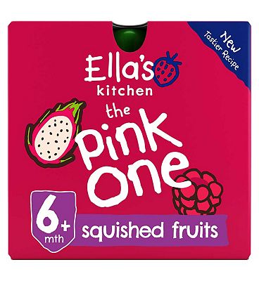 Ella's Kitchen Organic The Pink One Smoothie Multipack Baby Food Pouch 6+ Months 5x90g