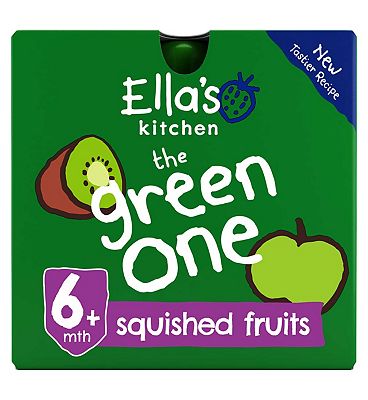Ella's Kitchen Organic The Green One Smoothie Multipack Baby Food Pouch 6+ Months 5x90g