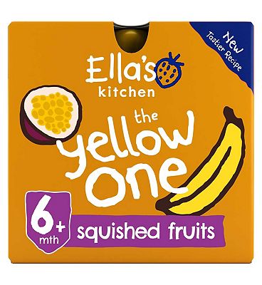 Ella's Kitchen Organic The Yellow One Smoothie Multipack Baby Food Pouch 6+ Months 5x90g
