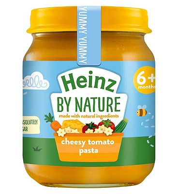 Heinz By Nature Cheesy Tomato Pasta Jar, 6+ Months