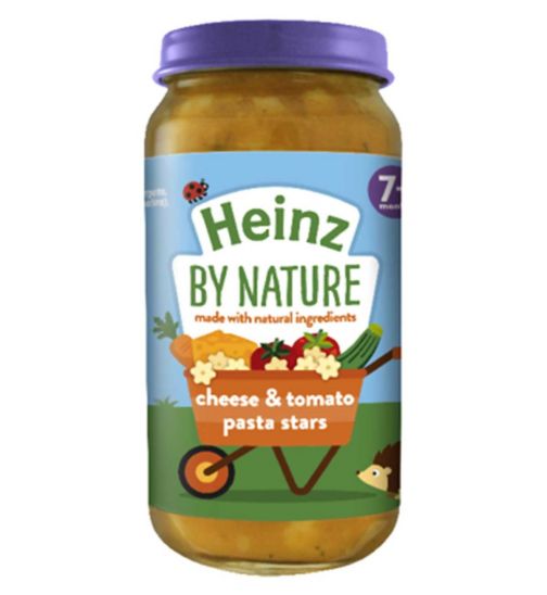 Heinz By Nature Cheese and Tomato Pasta Stars Jar, 7+ Months