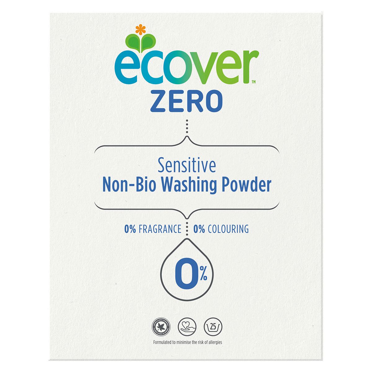 Ecover Zero Sensitive Non-Bio Washing Powder 1.875Kg