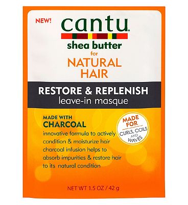 Cantu for Natural Hair Restore & Replenish Leave-in Masque with Charcoal 42g Review