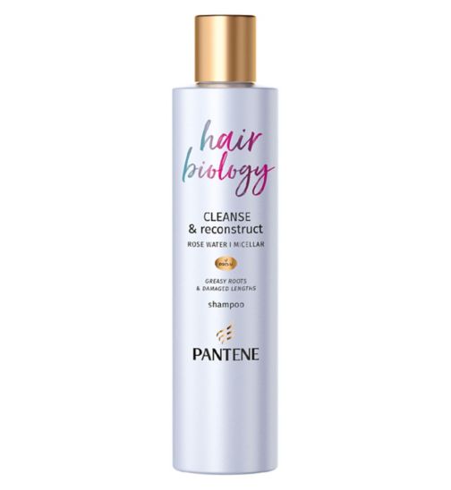 Pantene Hair Biology Shampoo Cleanse & Reconstruct With Micellar Water  250ml - Boots