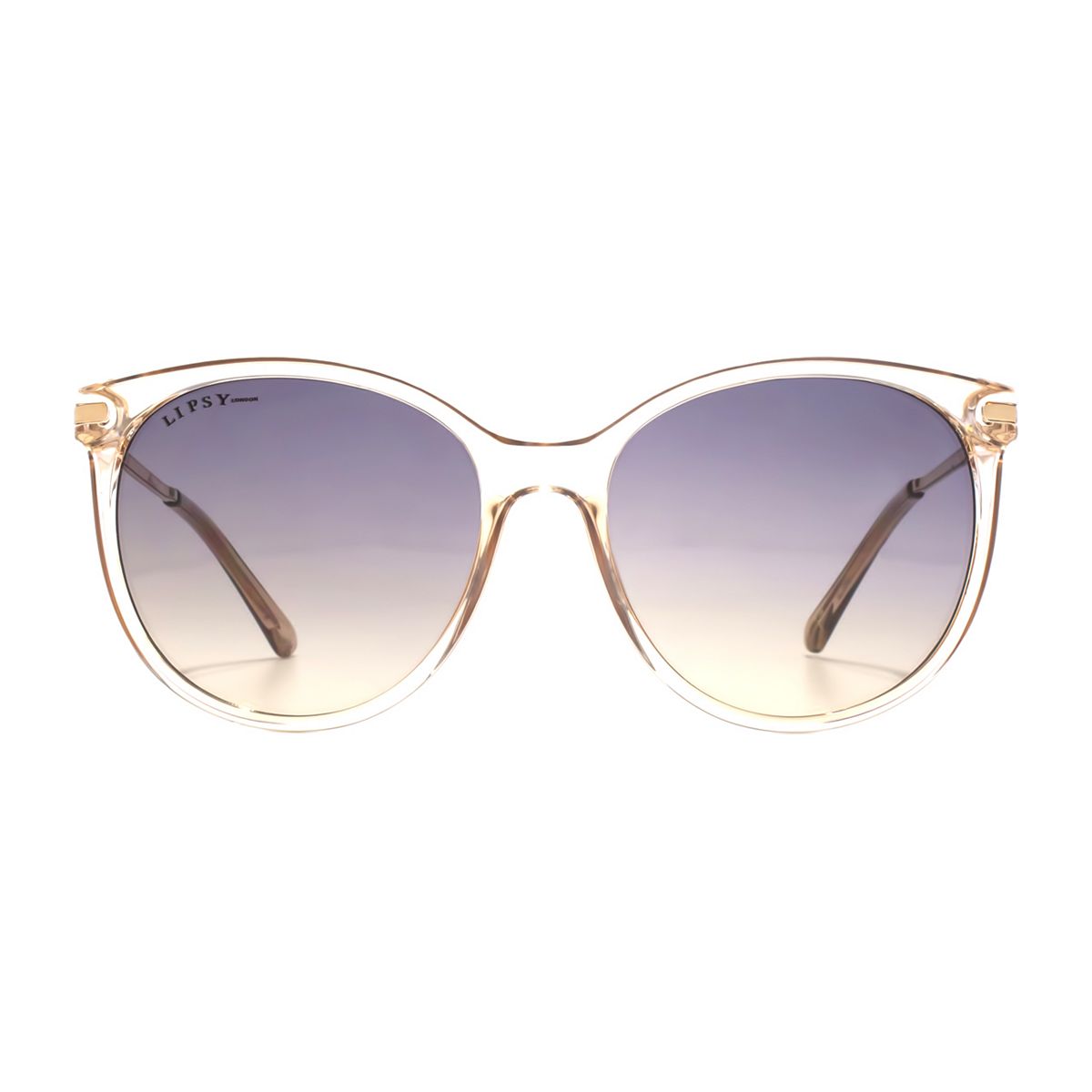 Lipsy Sunglasses - Pale Peach And Rose Gold Frame Multicolor