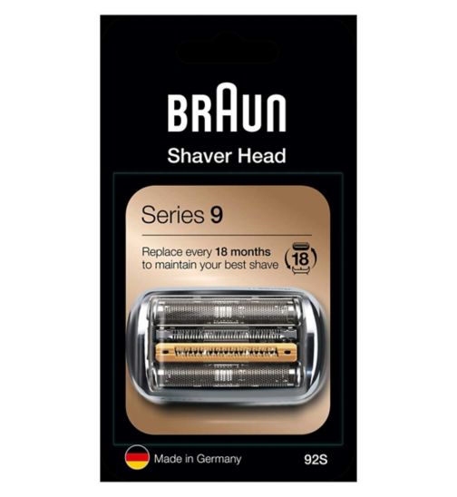 Braun Series 9 92S Electric Shaver Head Replacement - Silver