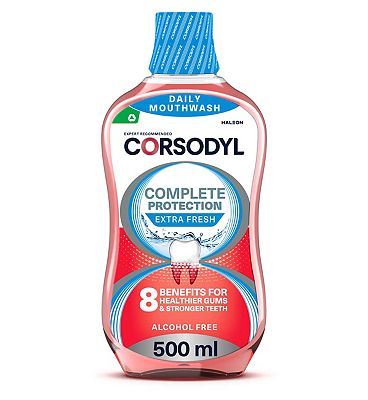 Corsodyl Complete Protection Gum Care Mouthwash Extra Fresh 500ml