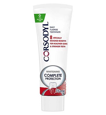 Corsodyl Complete Protection Gum Care Toothpaste Whitening 75ml