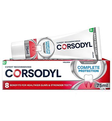 Corsodyl Complete Protection Gum Care Toothpaste Whitening 75ml