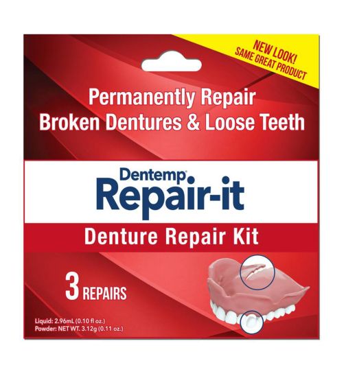 Dentemp Repair It Denture Repair Kit 3s