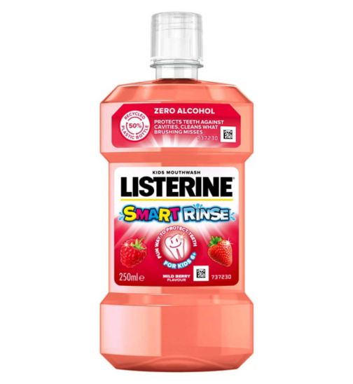LISTERINE® Smart Rinse Mouthwash Mild Berry for Kids 6+ 250ml