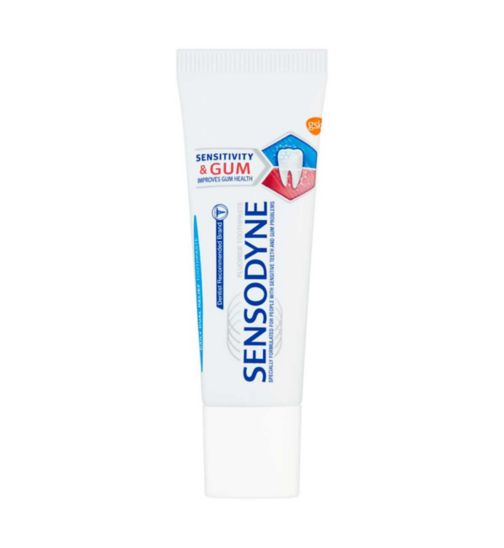 Sensodyne Sensitivity & Gum Sensitive Fluoride Toothpaste 15ml Travel Size
