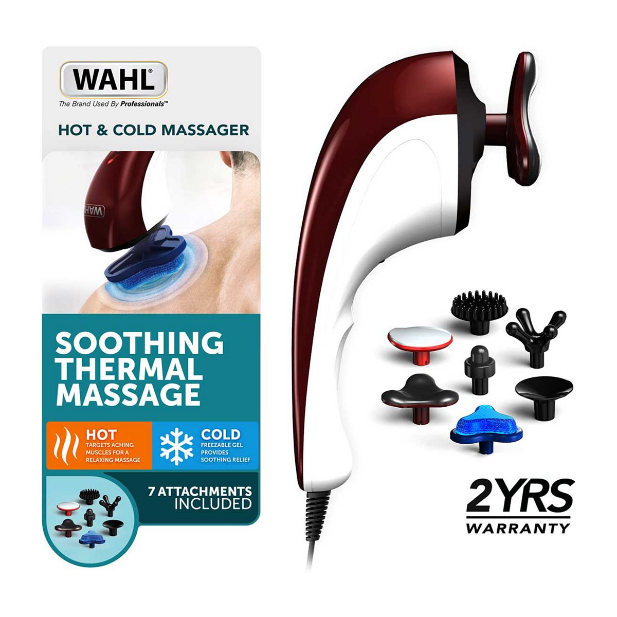Wahl Hot And Cold Massager + 7 Attachments