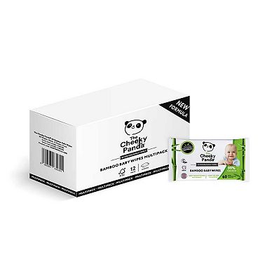 The Cheeky Panda Biodegradable Multipack Baby Wipes, 12x60=720