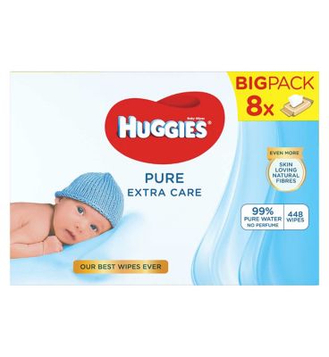 Huggies Pure Extra Care Size 8 56 pack