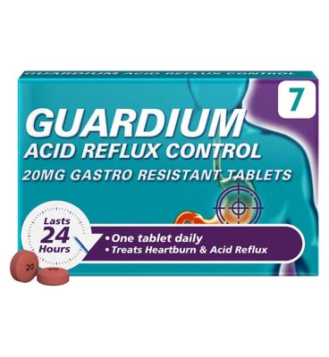 Guardium Acid Reflux Control 20mg Gastro-Resistant Tablets 7s