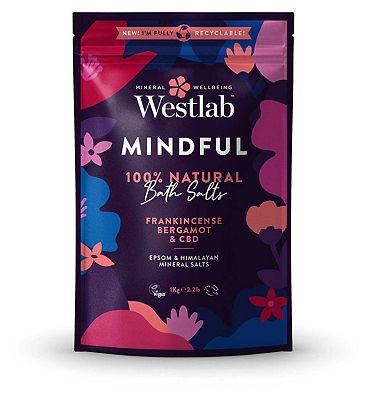 Westlab Mindful Epsom Bath Salts with CBD Oil 1kg