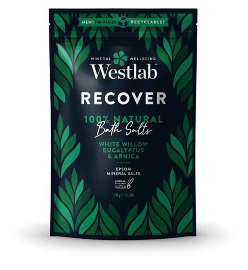 Westlab Recover Epsom Bath Salts with Eucalyptus 1kg