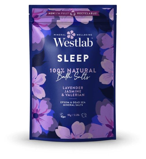Westlab Sleep Epsom Bath Salts with Lavender 1kg