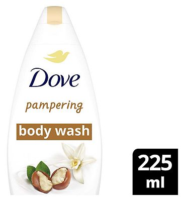 Dove Shea Butter Pampering Body Wash Shower Gel 225ml