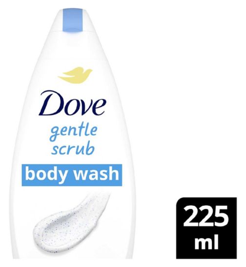Dove Gentle Scrub body cleanser with exfoliating minerals Body Wash Shower Gel for softer, smoother skin 225ml