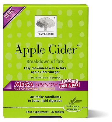 New Nordic Apple Cider Mega Strength 1000mg - 30 Tablets