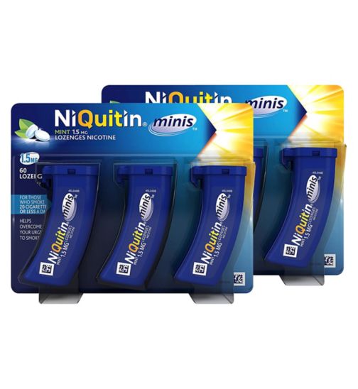 NiQuitin Minis Mint 1.5mg Bundle - 120 Lozenges