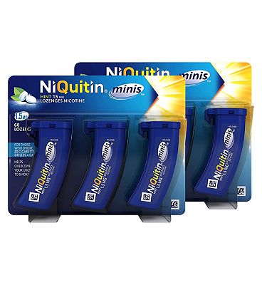 Click to view product details and reviews for Niquitin Minis Mint 15mg Bundle 120 Lozenges.