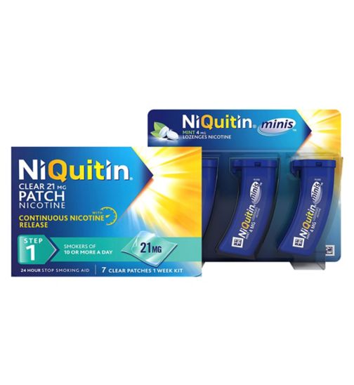 NiQuitin Step 1 Patch & 4mg Lozenge Bundle