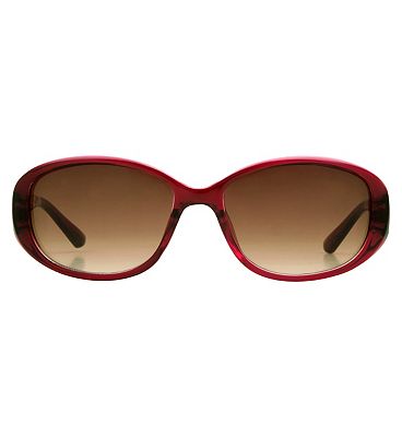 Boots Ladies Sunglasses in Berry Red