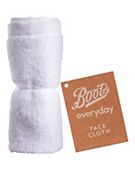 Boots Everyday Face Cloth White
