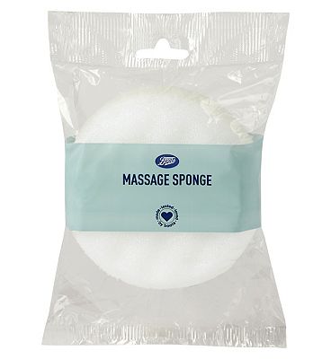 Boots Massage Sponge White