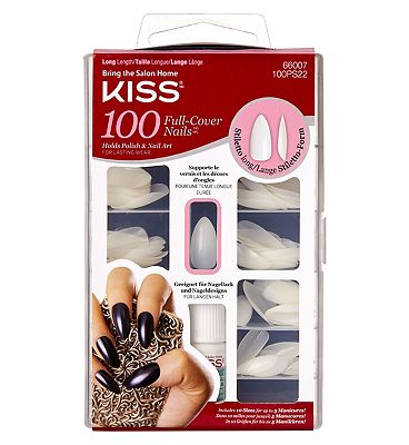 Kiss 100 Count Nails Long Stiletto Nail Kit