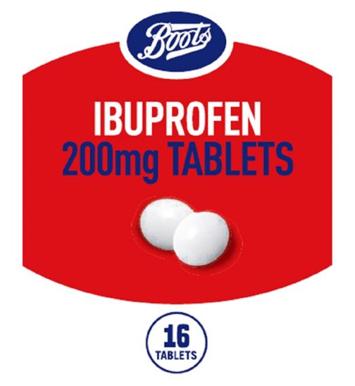 Boots Ibuprofen Tablets 200mg 16 Tablets