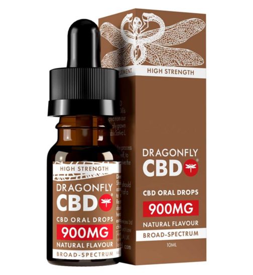 Dragonfly Broad-Spectrum CBD Cannabidiol Oil 900mg 10% - 10ml
