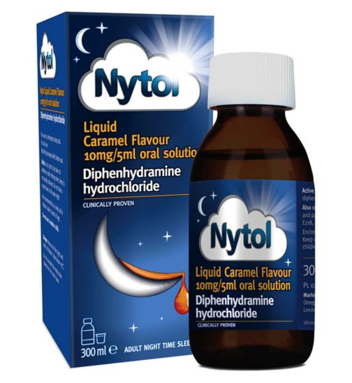 Nytol Liquid Caramel Flavour 10mg/5ml Oral Solution
