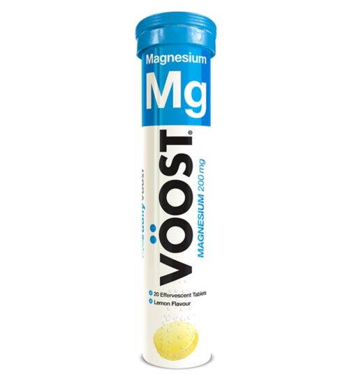 Voost Magnesium 200 mg 20 Effervescent Lemon Tablets