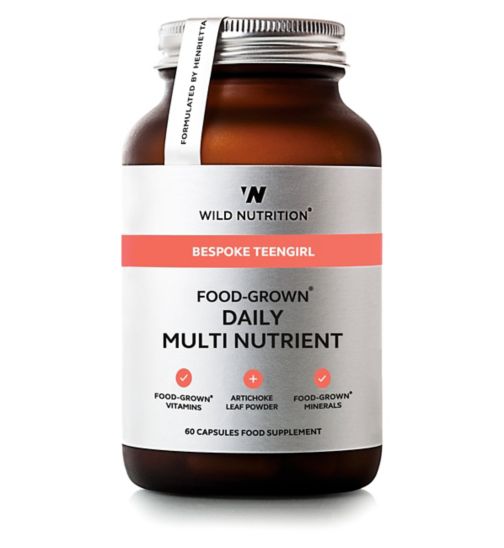Wild Nutrition® Bespoke Teengirl Food Grown® Daily Multi Nutrient 60 Capsules