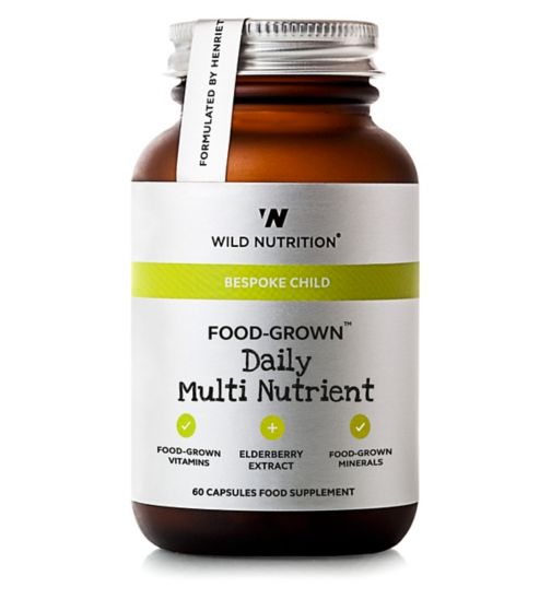Wild Nutrition Bespoke Child Food Grown Daily Multi Nutrient 60 Capsules