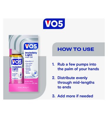 VO5 Invisibly Light Hair Oil 50ml (3)
