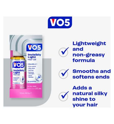 VO5 Invisibly Light Hair Oil 50ml (4)