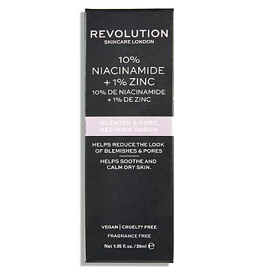 Revolution Skincare 10% Niacinamide + 1% Zinc Blemish & Pore Refining Serum 30ml