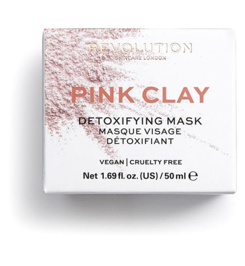 Revolution Skincare Pink Clay Detoxifying Face Mask 50g