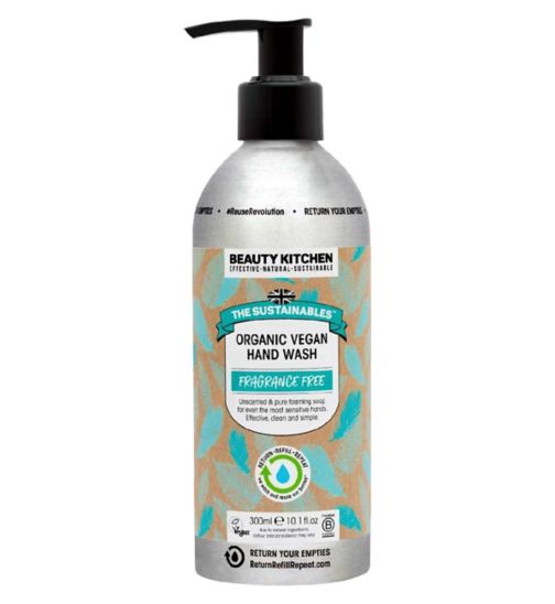 Beauty Kitchen The Sustainables Fragrance Free Organic Vegan Hand Wash 300ml
