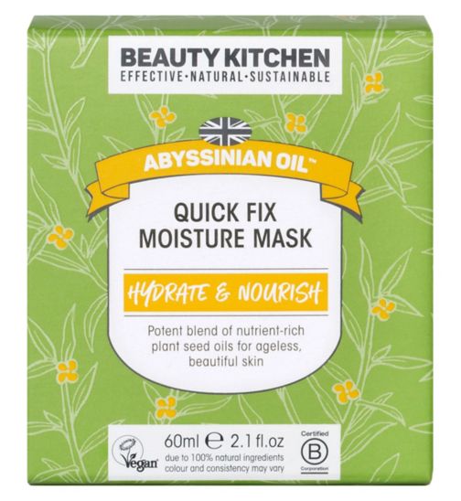 Beauty Kitchen Abyssinian Oil Quick Fix Moisture Mask - 60ml