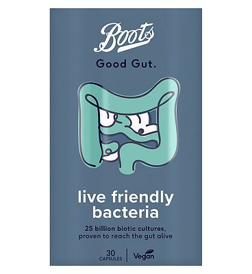 Boots Good Gut Live Friendly Bacteria 30 Capsules