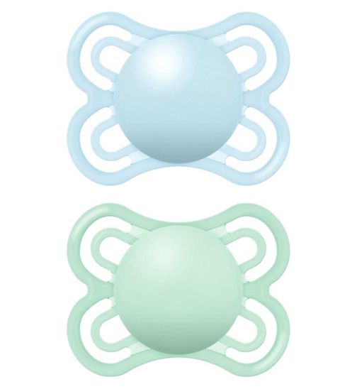 MAM Perfect 2-6 Months Soother Double Pack - Blue