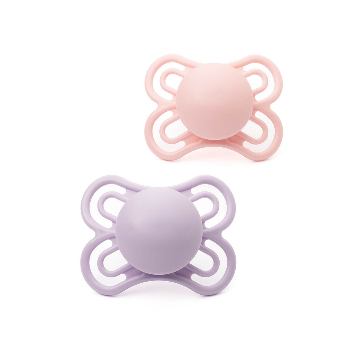 Mam Perfect 0-6 Months Soother 2 Pack - Pink And Purple